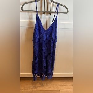 Blueish purple express lace dress